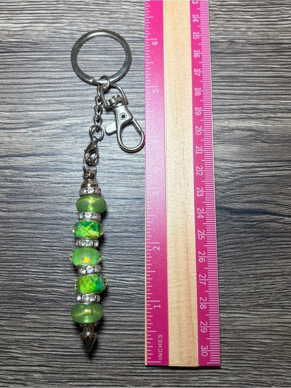 Handmade Beaded Pointed Tip Keychain Self Defense Accessory Bag Charm Gift